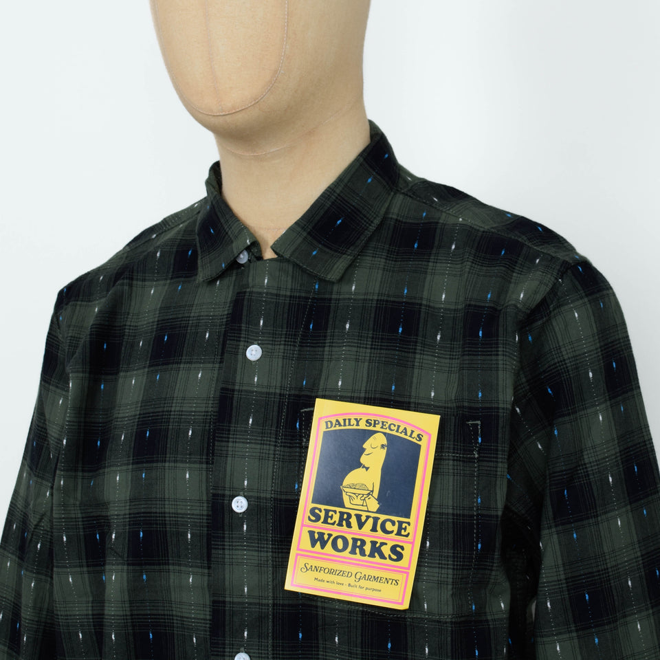 Service Works Drag Stitch Resort Shirt - Olive