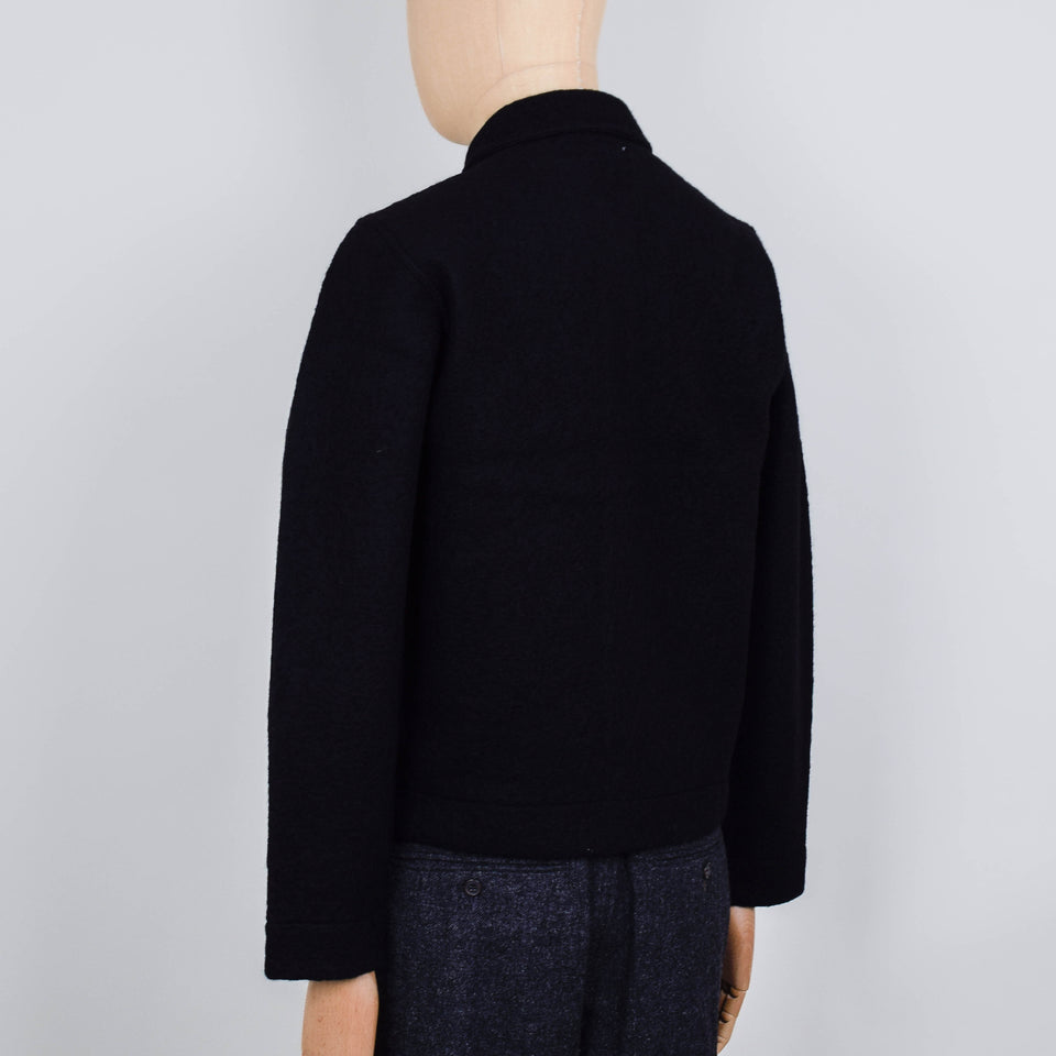 Universal Works Uniform Jacket Wool Fleece - Black