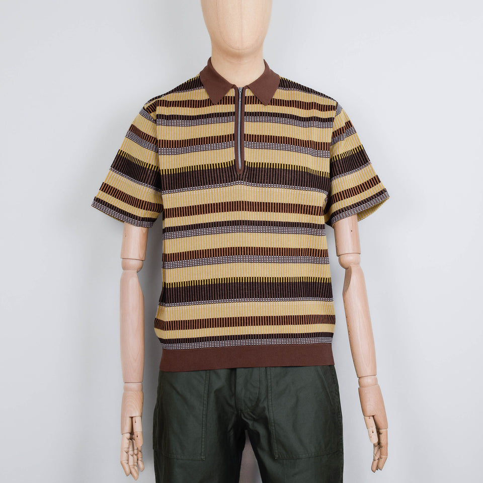 Beams Plus Half Zip, Knit Polo