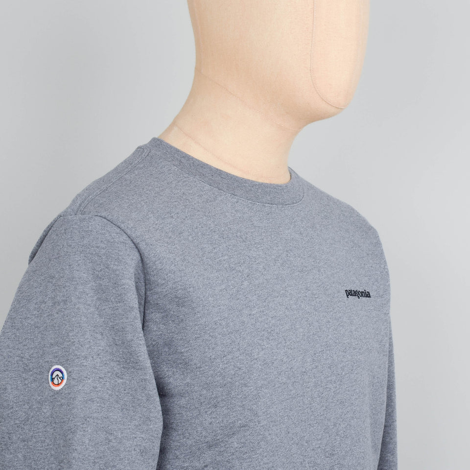 Patagonia Fitz Roy Icon Uprisal Crew Sweatshirt - Gravel Heather