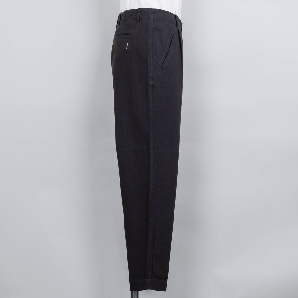 Folk Assembly Pant - Soft Black Herringbone