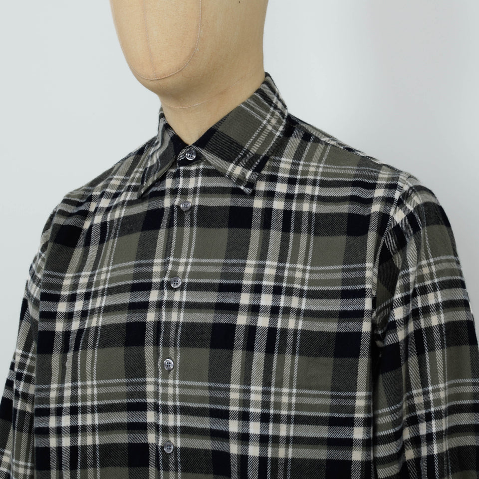 Universal Works Standard Shirt Jazz Check - Olive