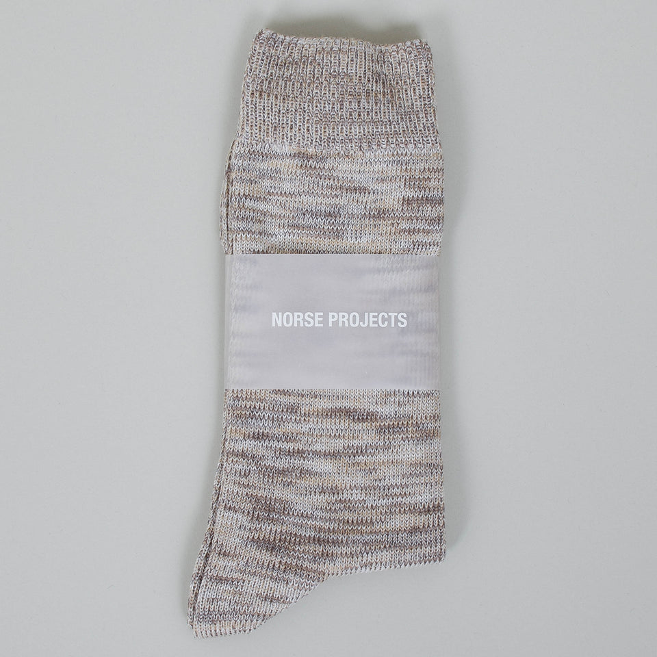 Norse Projects Bjarki Cotton Twist Sock - Oatmeal