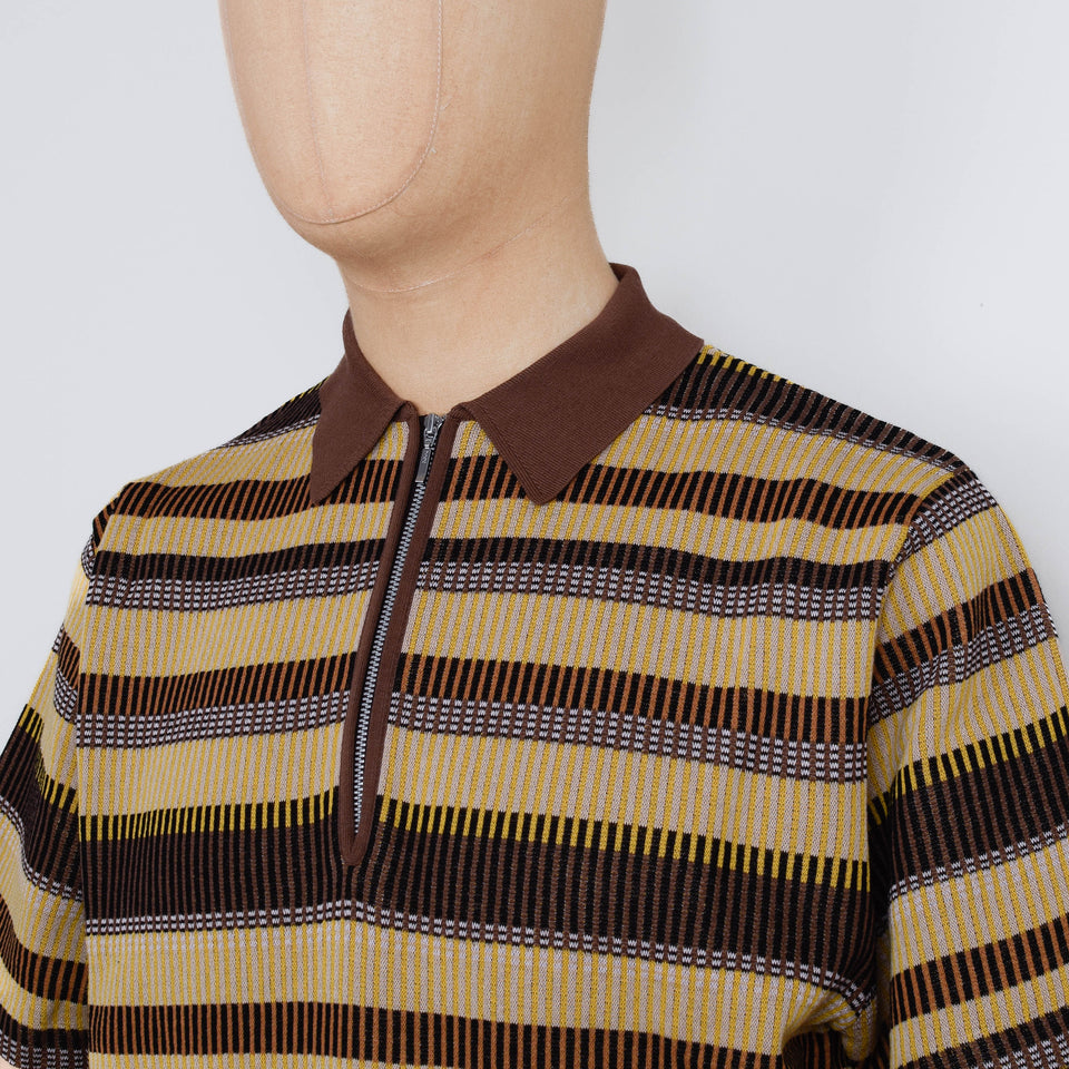 Beams Plus Half Zip, Knit Polo