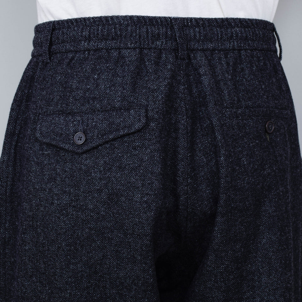 Universal Works Pleated Track Pant Anders Wool - Grey