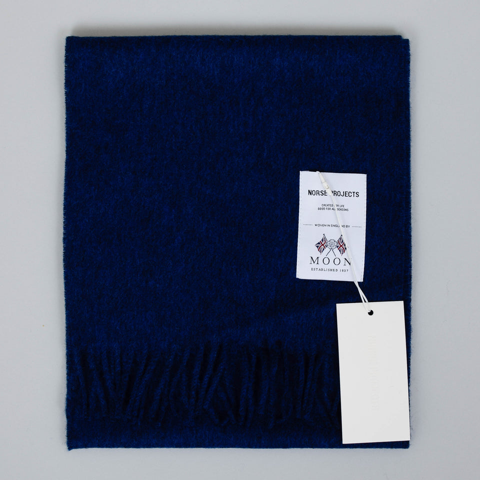 Norse Projects Moon Merino Lambswool Scarf - Navy