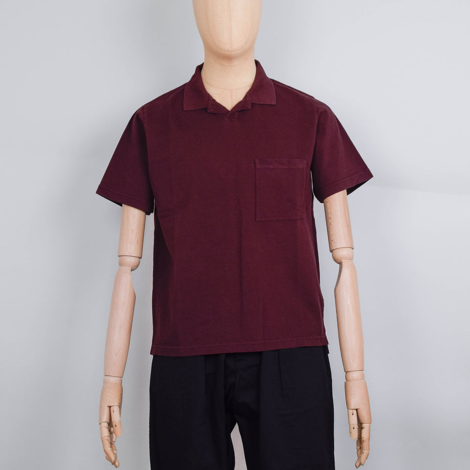 Universal Works Vacation Polo Piquet - Rich Brown