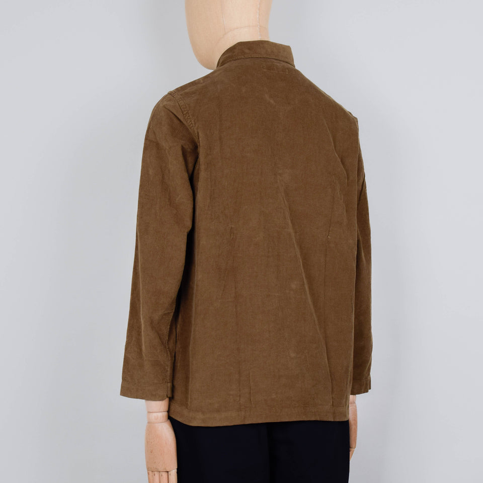 Universal Works Bakers Overshirt Fine Cord - Khaki