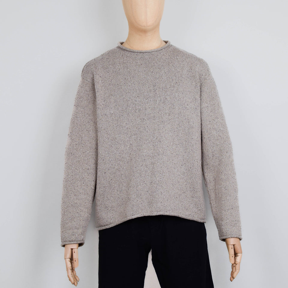 Folk Slouch Crew - Natural Circle