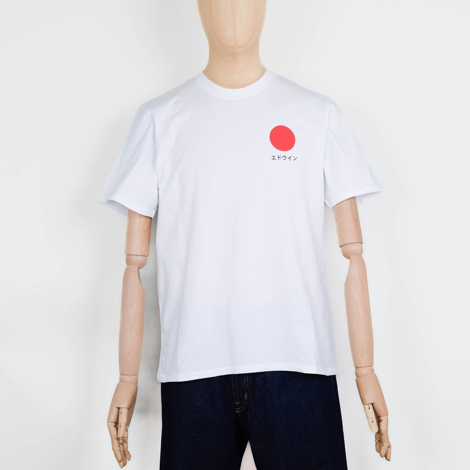 Edwin Japanese Sun T-Shirt - White Garment Washed