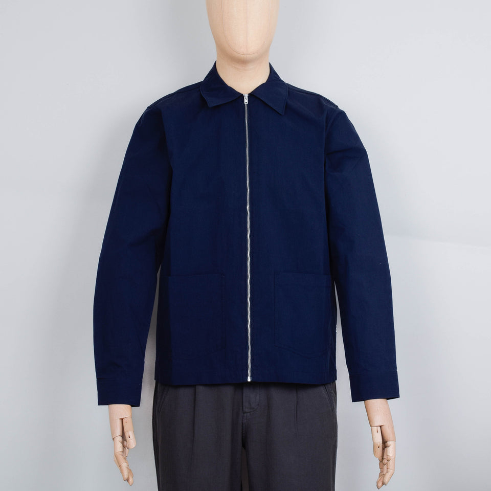 NN. 07 Virgil Zip Shirt - Navy