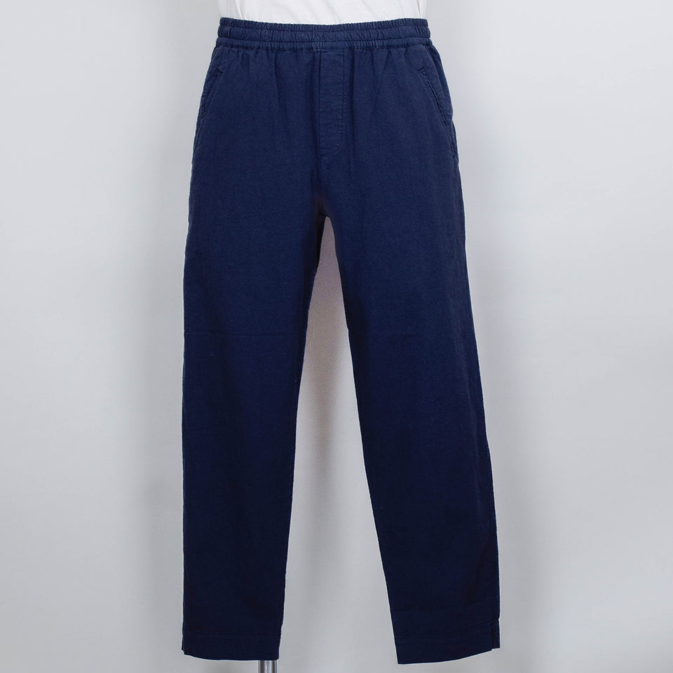 Folk Drawcord Assembly Pant - Soft Navy Linen