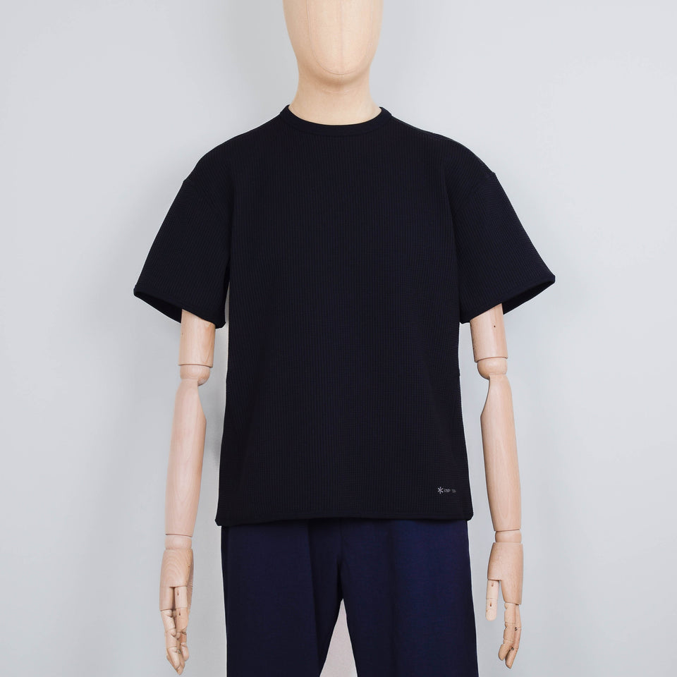 Snow Peak Dry Waffle T-Shirt - Black