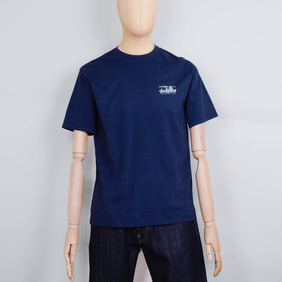 Patagonia '73 Skyline Organic T-Shirt - Navy