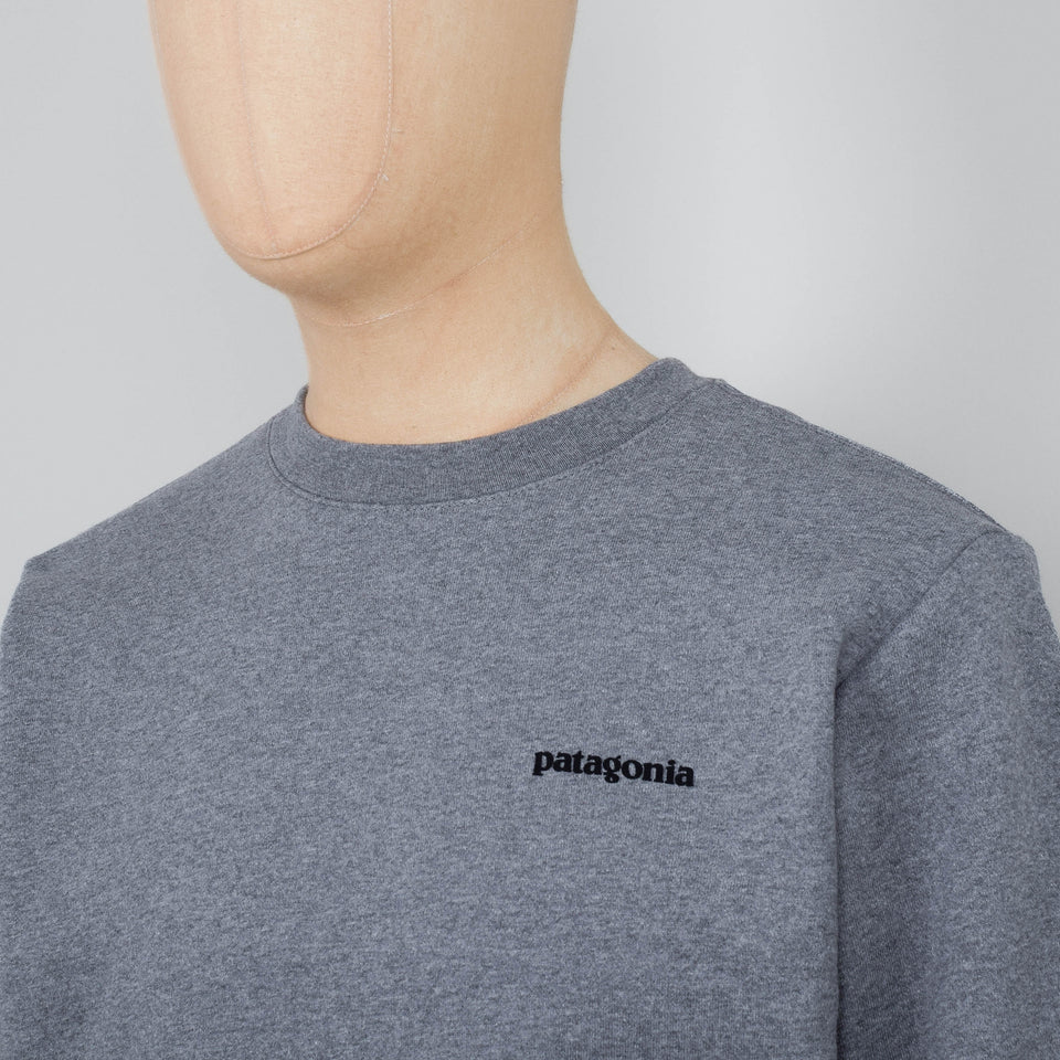 Patagonia Fitz Roy Icon Uprisal Crew Sweatshirt - Gravel Heather