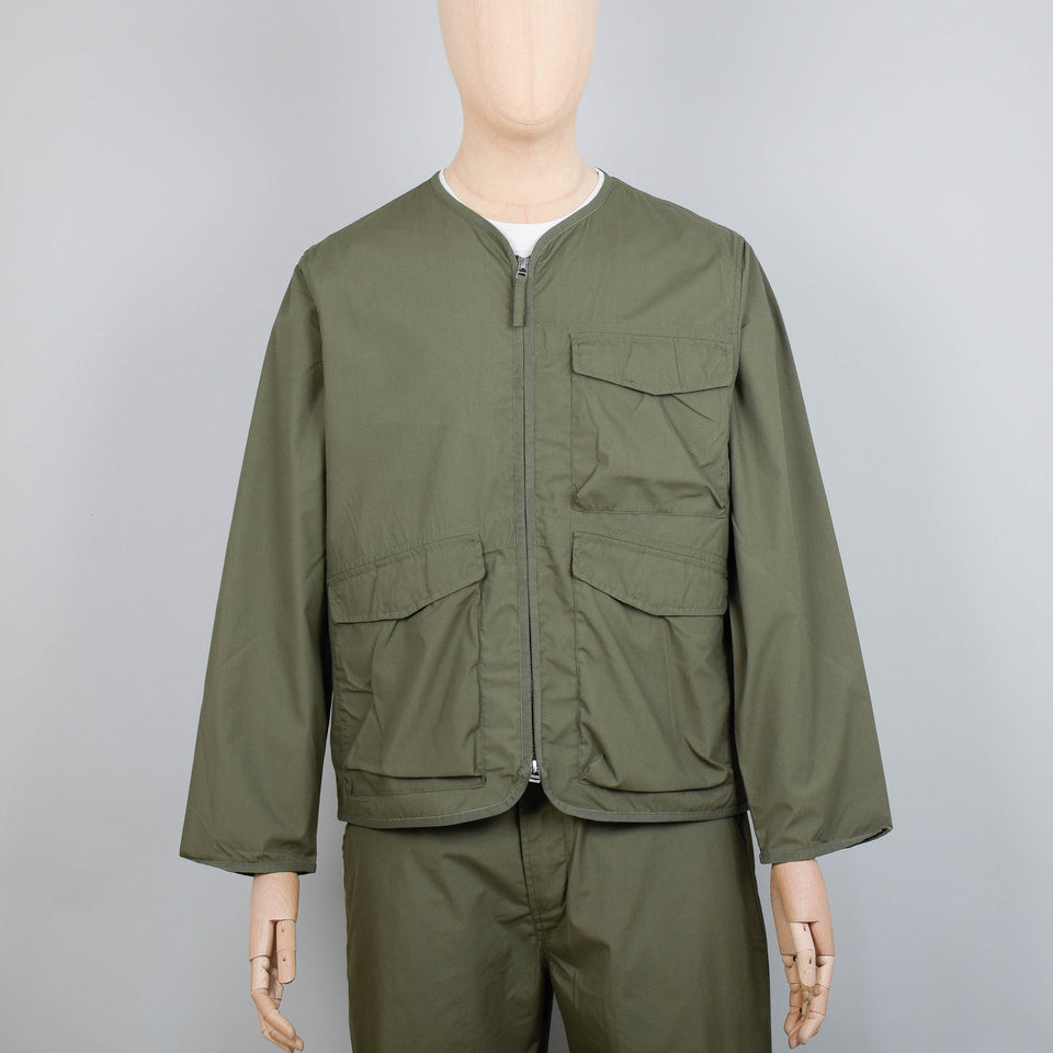 Universal Works Recycled Poly Tech Parachute Liner Jacket - Olive
