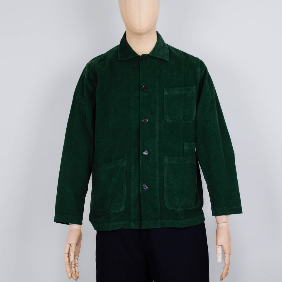 Universal Works Bakers Overshirt Fine Cord - Green