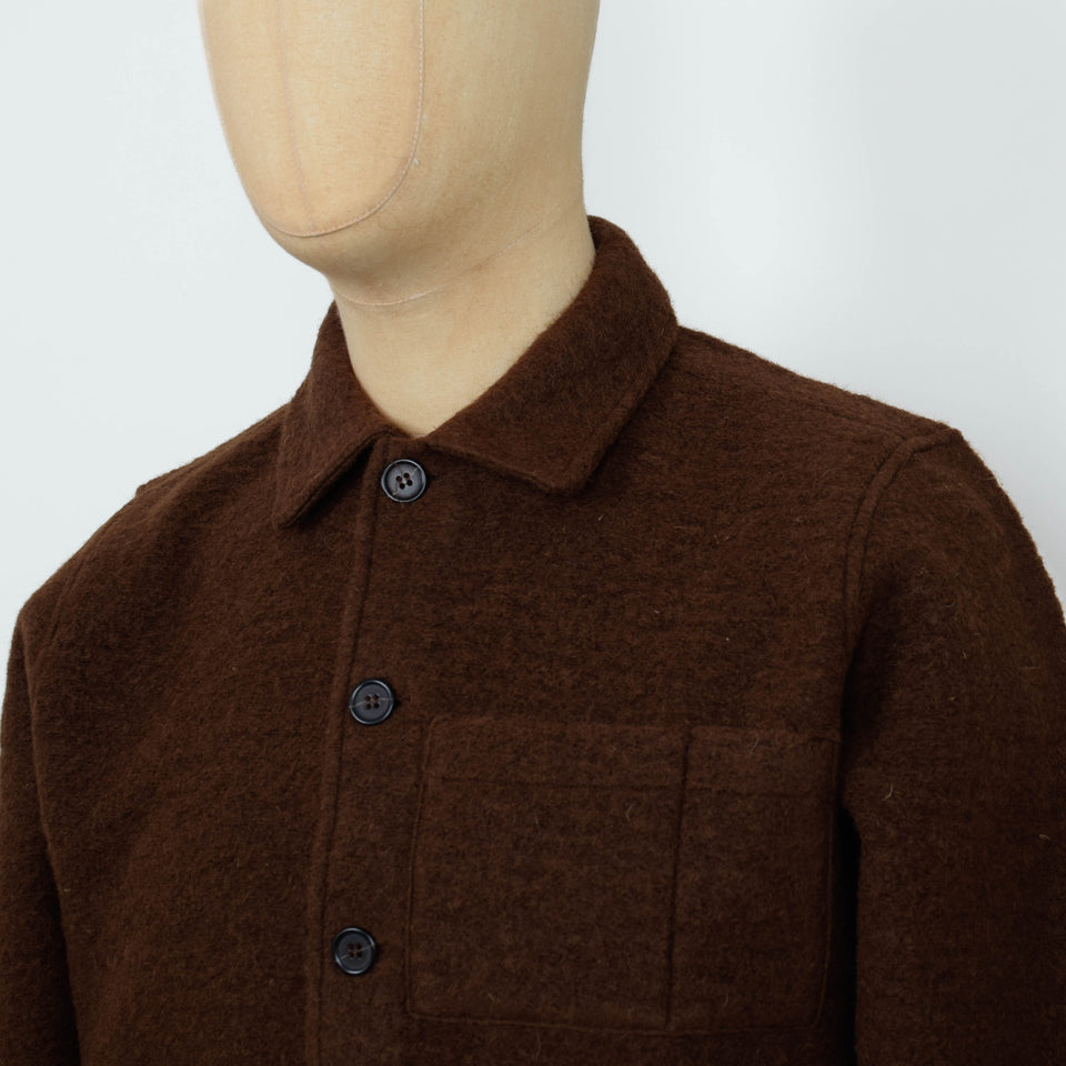 Universal Works Uniform Jacket Wool Fleece - Cacao