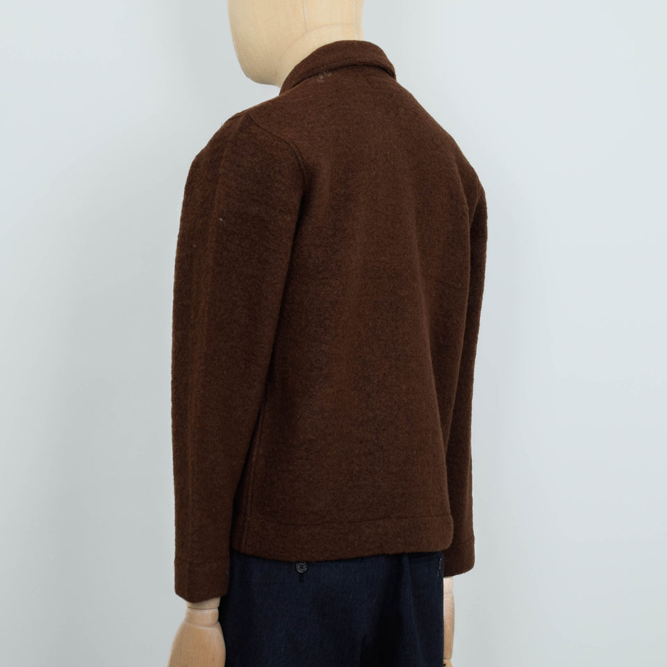 Universal Works Uniform Jacket Wool Fleece - Cacao