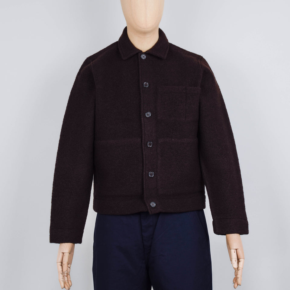 Universal Works Uniform Jacket Wool Fleece - Brown