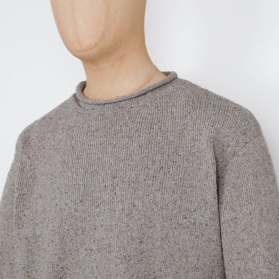 Folk Slouch Crew - Natural Circle