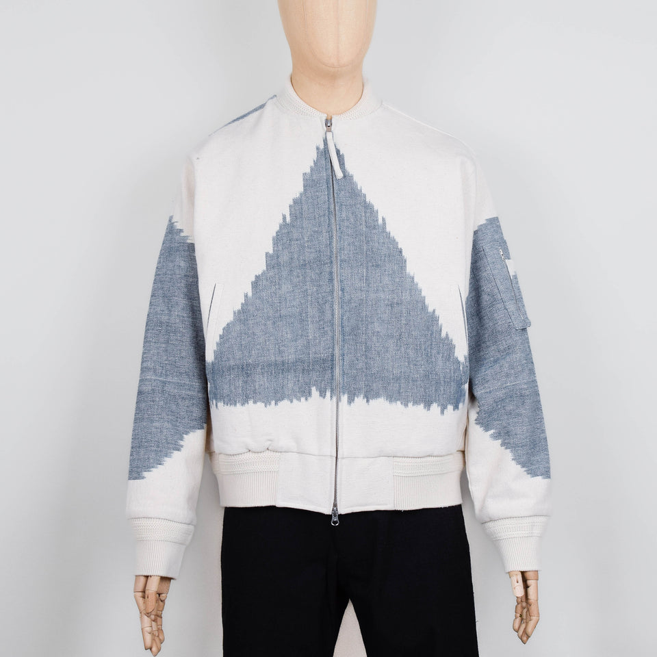 Kardo Max IKAT 65 Jacket - Off White / Air Blue
