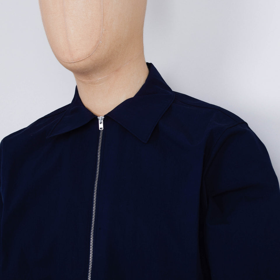 NN. 07 Virgil Zip Shirt - Navy