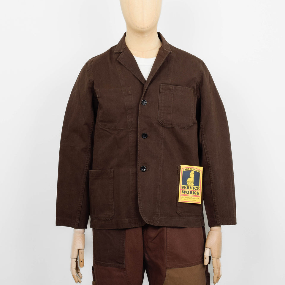 Service Works Server Suit Jacket - Brown
