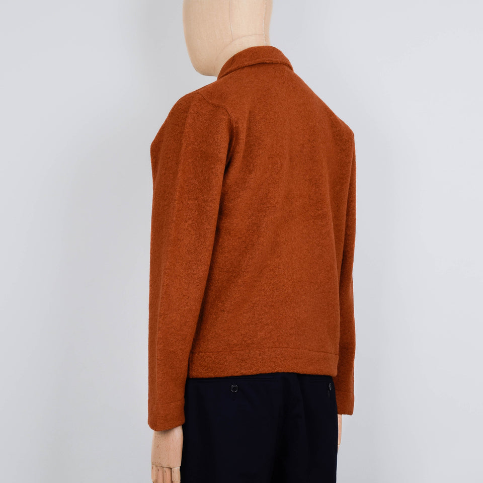 Universal Works Uniform Jacket Wool Fleece - Rust