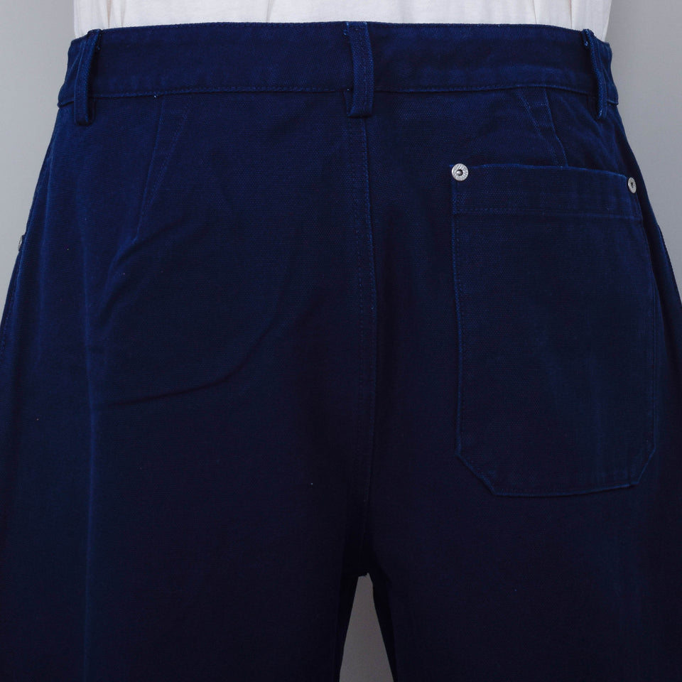 Folk Barrel Leg Pant - Mid Navy Canvas