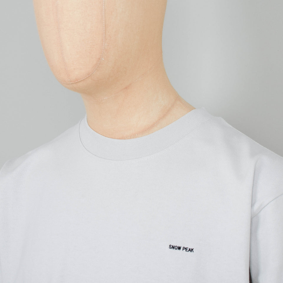 Snow Peak Border T-Shirt Heavy Cotton - White