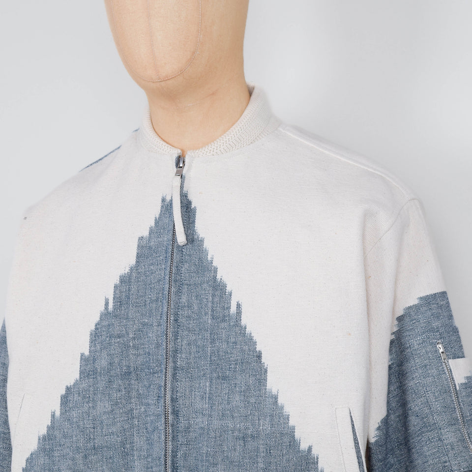 Kardo Max IKAT 65 Jacket - Off White / Air Blue