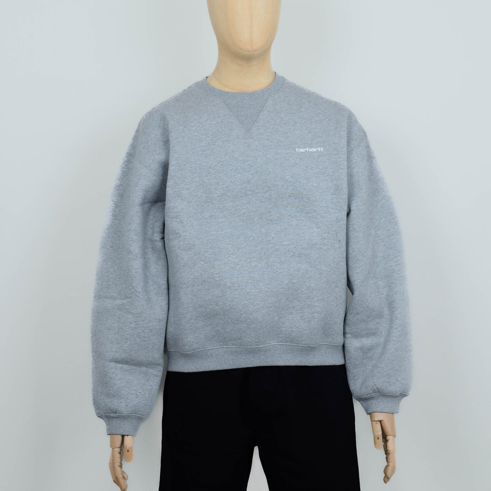 Carhartt WIP Ebbert Sweat - Grey Heather/White