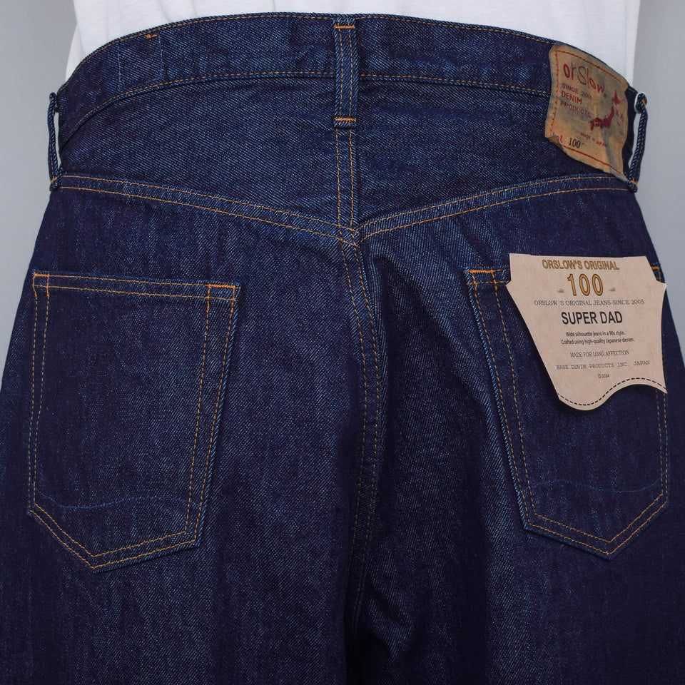 Orslow Super Dad's Denim Pants - One Wash