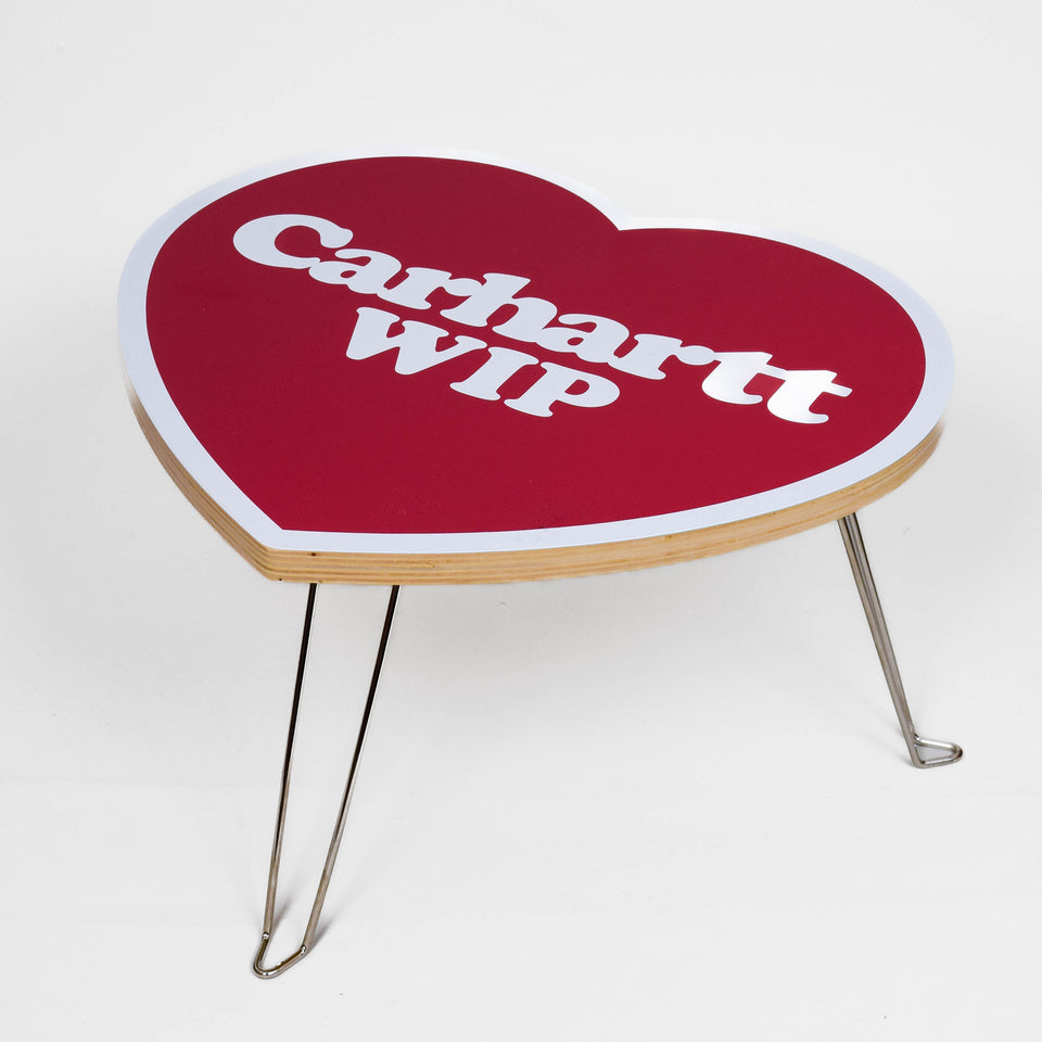 Carhartt WIP Heart Folding Table - Scarlet / White