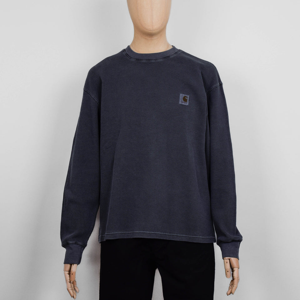Carhartt WIP L/S Vista Waffle T-Shirt - Black