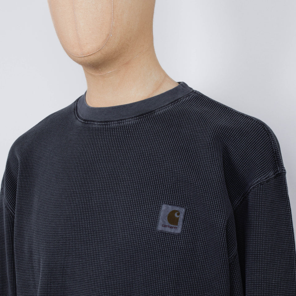 Carhartt WIP L/S Vista Waffle T-Shirt - Black