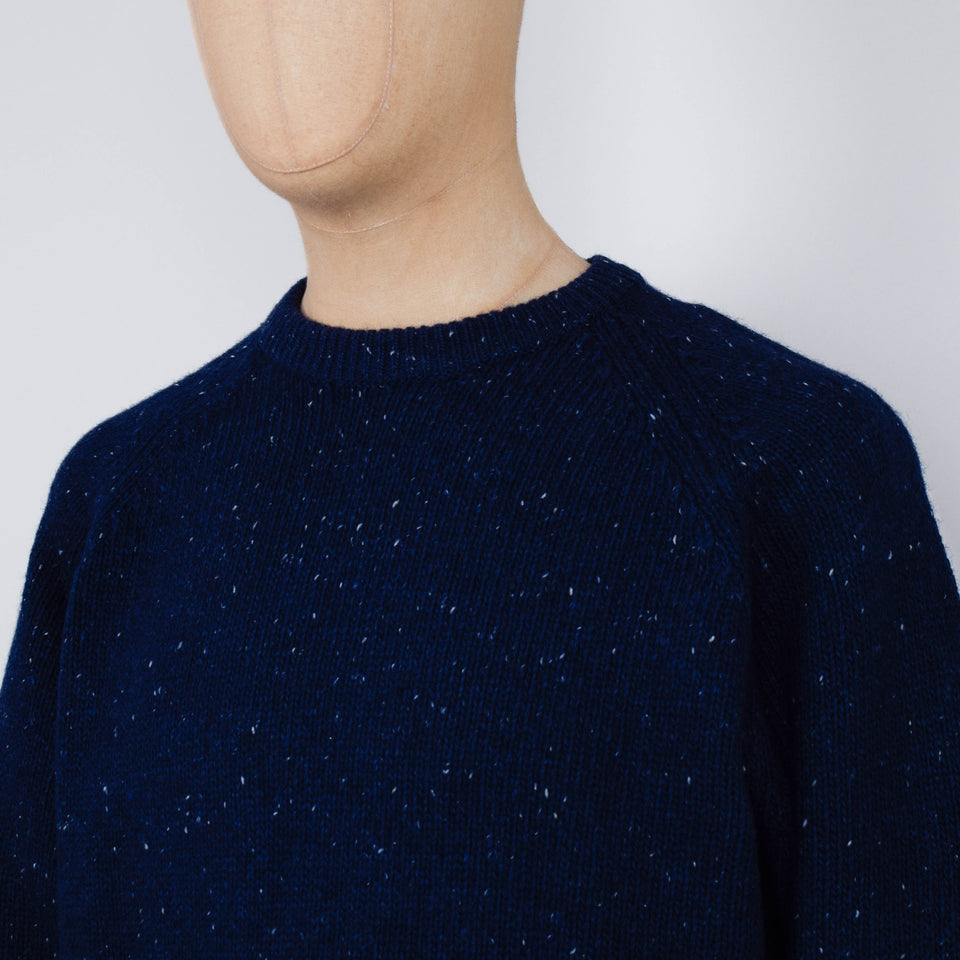 Carhartt WIP Anglistic Sweater  - Speckled Jupiter
