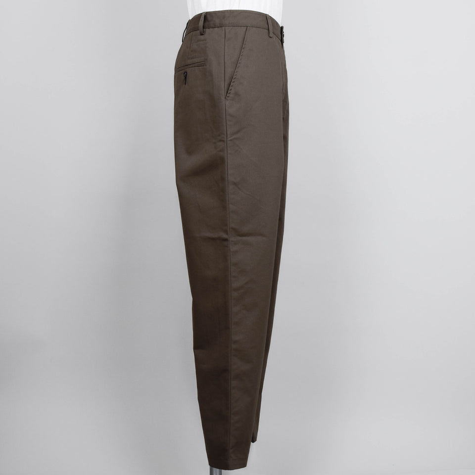 Universal Works Brushed Polytech Military Chino - Khaki