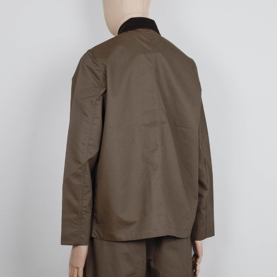 Universal Works Merchant Jacket Brushed Polytech - Khaki