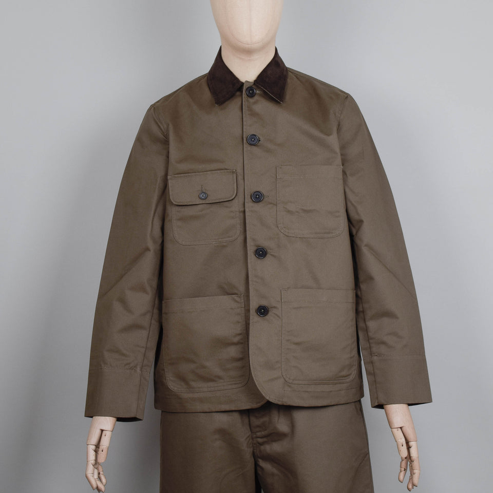 Universal Works Merchant Jacket Brushed Polytech - Khaki