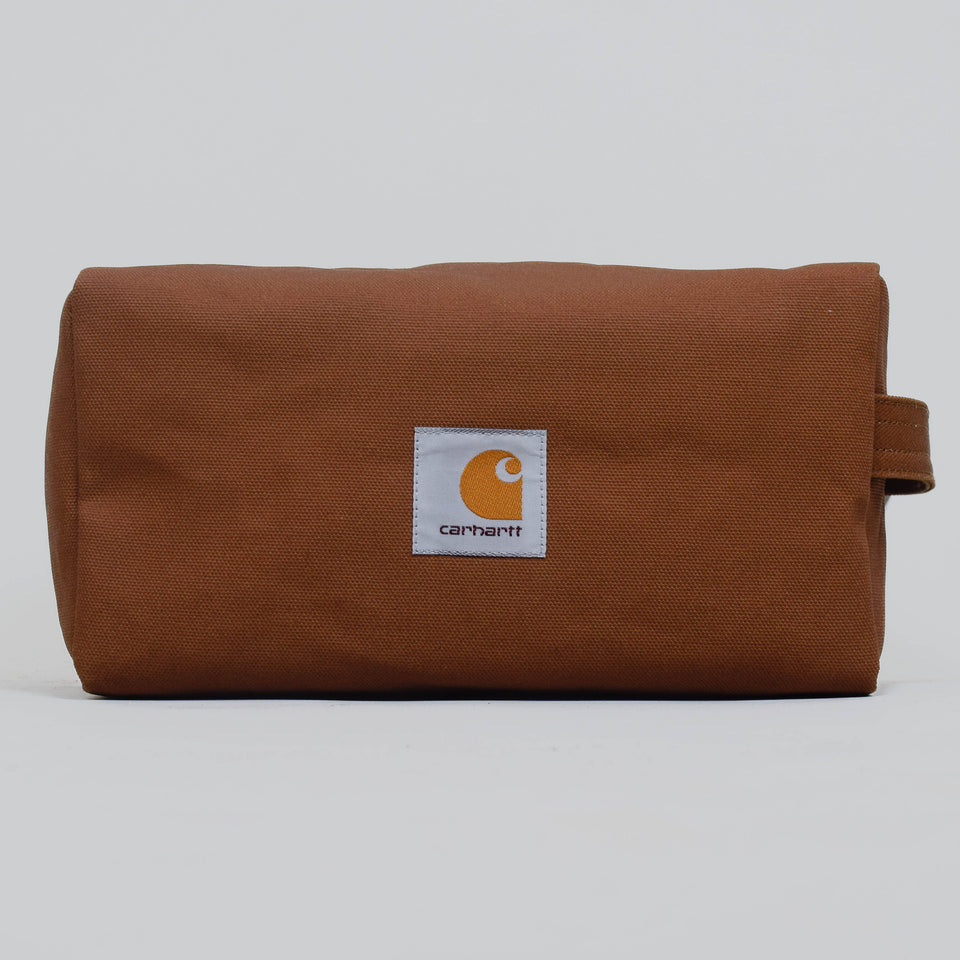 Carhartt WIP Canvas Washbag - Hamilton Brown