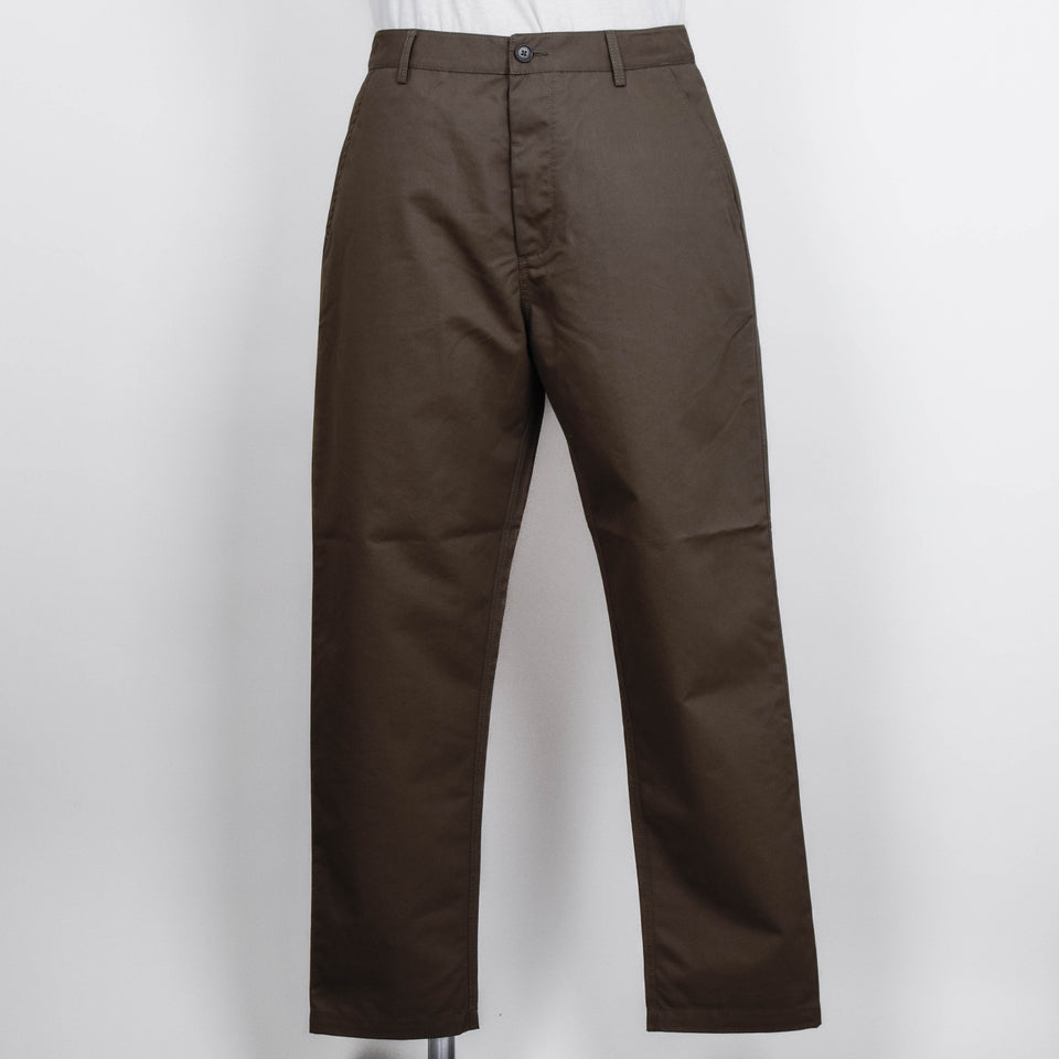 Universal Works Brushed Polytech Military Chino - Khaki