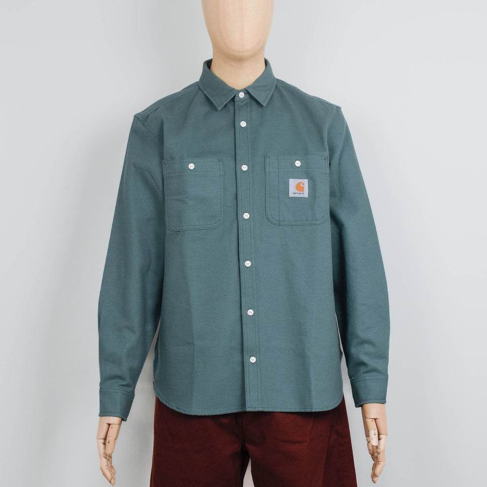 Carhartt WIP L/S Clink Shirt Duck Green Rigid