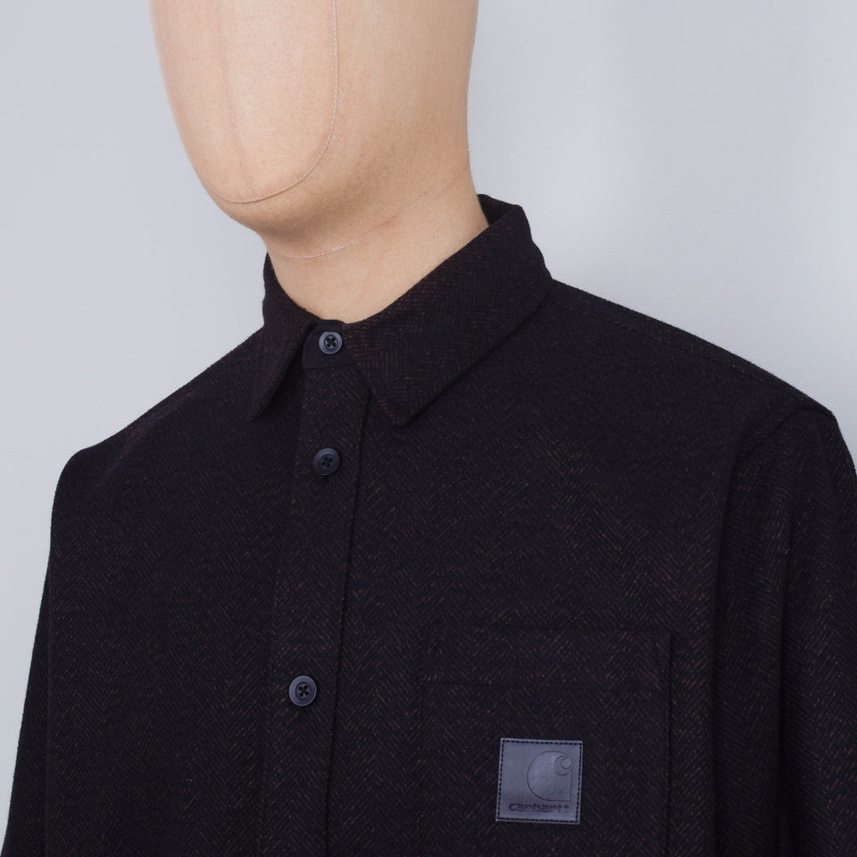 Carhartt WIP L/S Truman Shirt - Chocolate / Black