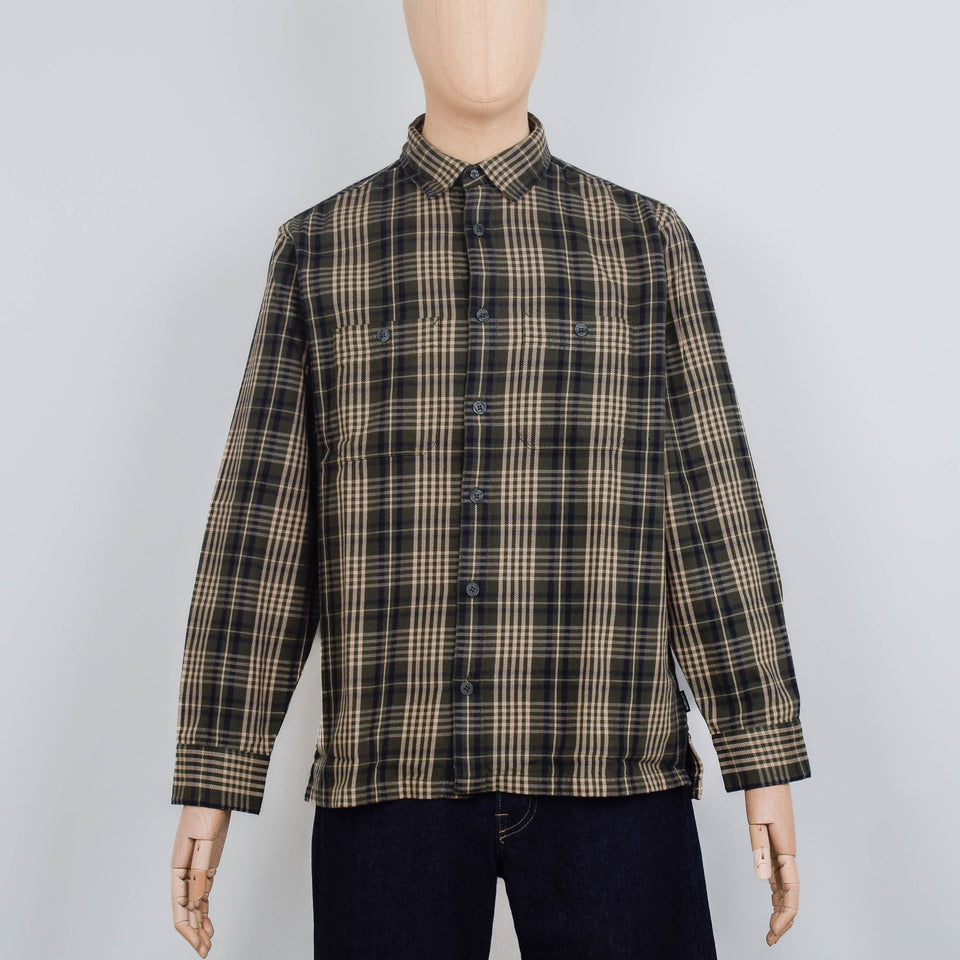 Carhartt WIP L/S Mandlik Shirt -  Mandlik Check Office Green