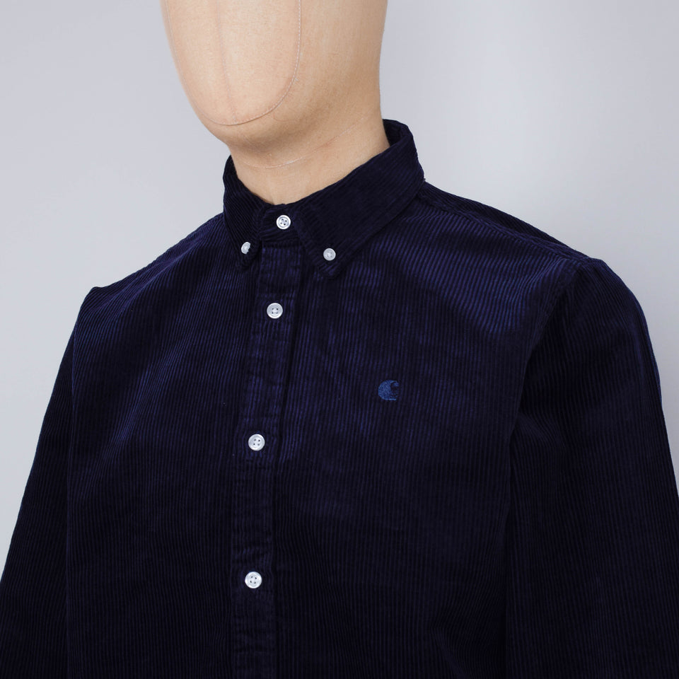 Carhartt WIP Madison Cord Shirt - Dark Navy