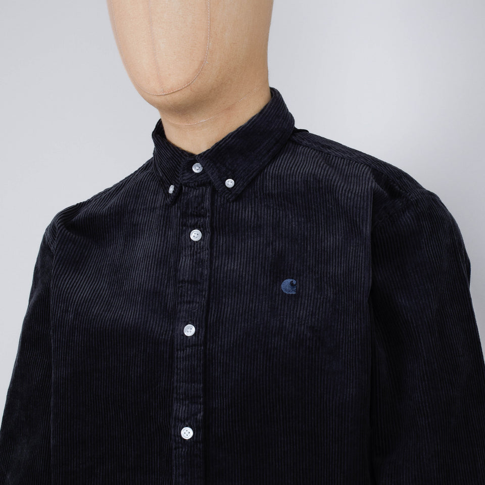 Carhartt WIP Madison Cord Shirt - Graphite