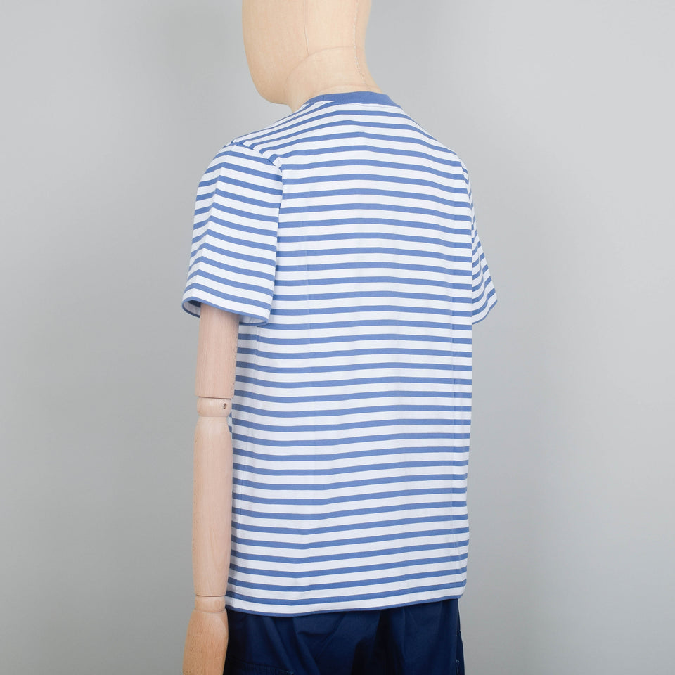 Carhartt WIP Seidler Stripe Pocket T-Shirt S/S - Sorrent / White