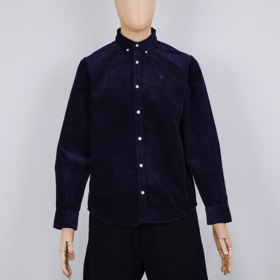 Carhartt WIP Madison Cord Shirt - Dark Navy